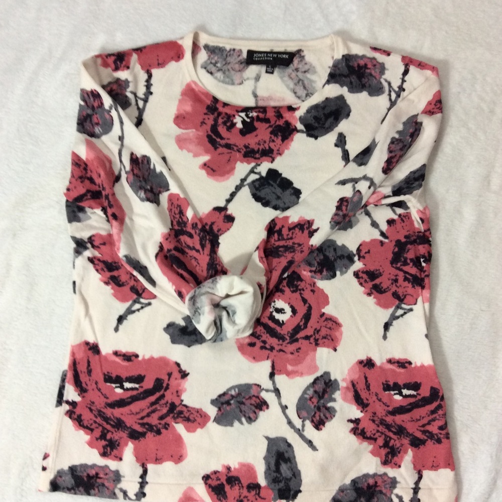 FLORAL SWEATER - Picture 6 of 12
